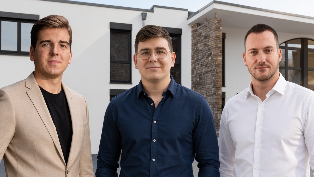 Das ReCom Consulting Team vor dem Büro in Mogendorf